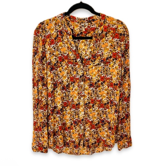KUT Tunic Blouse Long Sleeve Multi Fall - Picture 1 of 4
